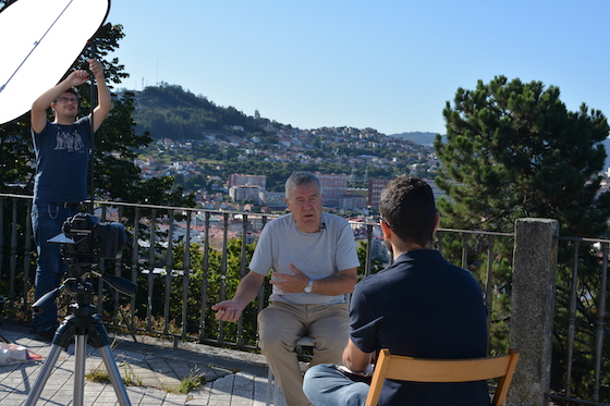 A rodaxe do filme documental sobre Moncho Reboiras chega a Vigo
